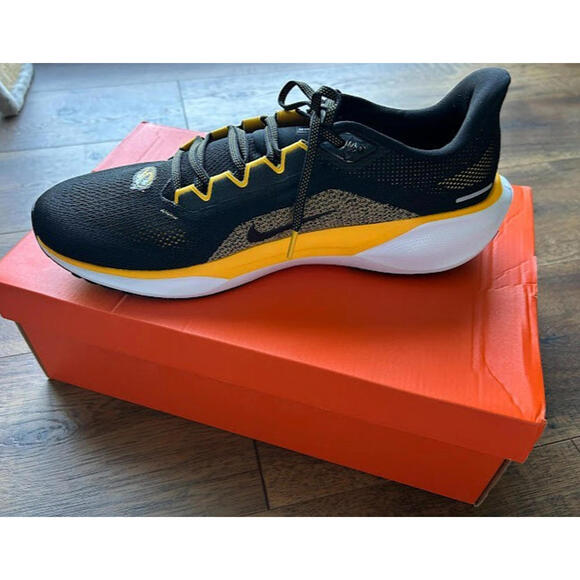 Men Nike Air Zoom Pegasus 41 Running Shoes Size 14 Missouri Tigers Black FZ5129 - Picture 4 of 13